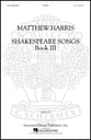 Shakespeare Songs No. 3 SATB Choral Score cover